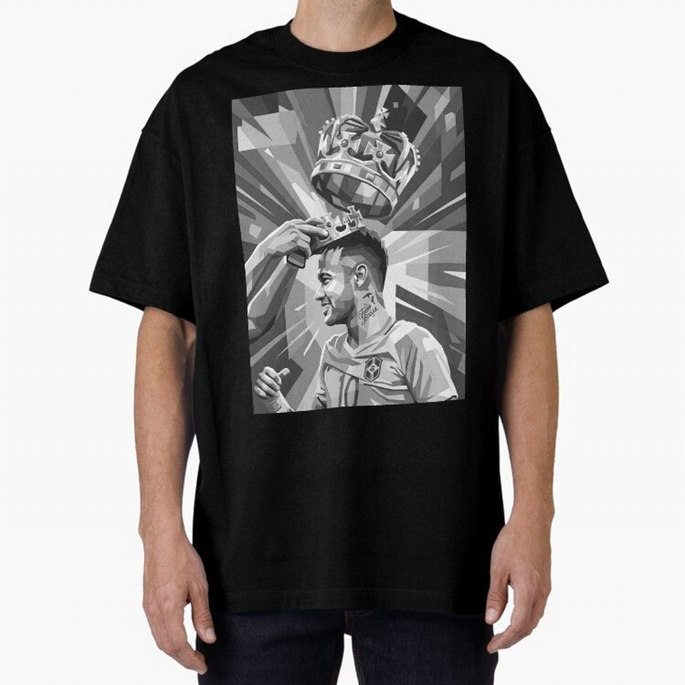 Neymar Grayscale Classic T-Shirt Turn Football Passion into FIFA World Cup 2026 USA Canada Mexico Spirit, Centered on Spain and Netherlands, Mbappe, Goal Celebration Energy, Supporter Heritage, Football Icons and Worldwide Tournament Joy; Great for
