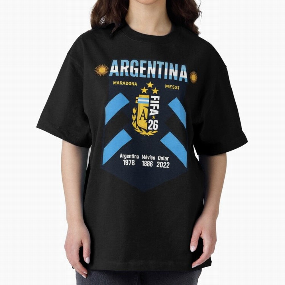 Argentina Football Champions Legacy Badge Design Active T-Shirt Join the Countdown to Match Day Hype around FIFA World Cup 2026, Cristiano Ronaldo, Haaland and CR7, Portugal, Football Passion, Legendary Performances, Festival Vibes and Supporter