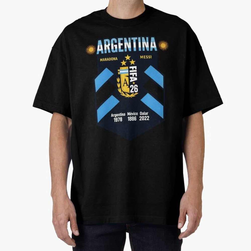 Argentina Football Champions Legacy Badge Design Active T-Shirt Join the Countdown to Match Day Hype around FIFA World Cup 2026, Cristiano Ronaldo, Haaland and CR7, Portugal, Football Passion, Legendary Performances, Festival Vibes and Supporter