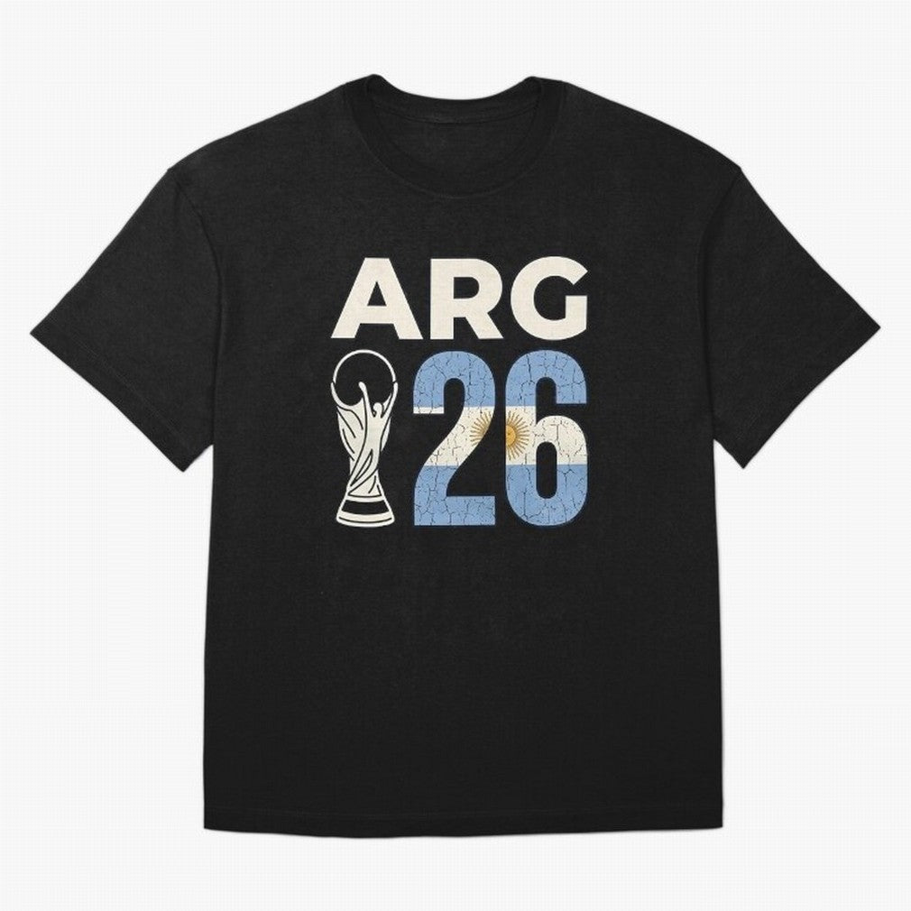 Argentina Football World Cup 2026 - Vintage Arg 26 Flag Design Essential T-Shirt Honor the Beautiful Game during the FIFA World Cup 2026 Journey through Cristiano Ronaldo, Haaland and CR7 Highlights, Argentina and Brazil Pride, Championship Spirit,