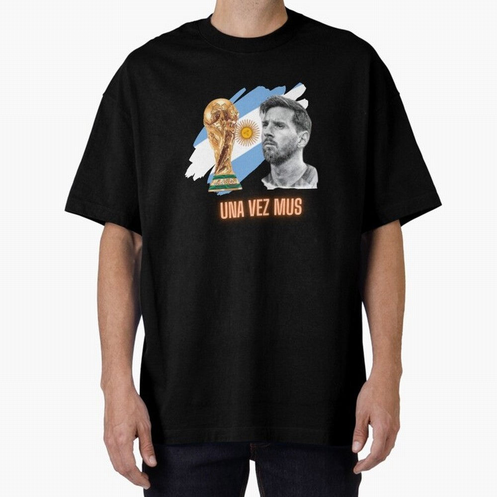 Messi in World Cup 2026 Oversized T-Shirt Live for the Drama of FIFA World Cup 2026 Built around Messi, Neymar and Mbappe, Brazil Energy, Football Passion, Legendary Performances, Festival Vibes and Supporter Community; Great for Watch Parties,