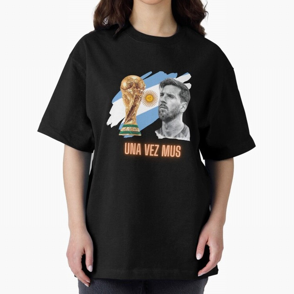 Messi in World Cup 2026 Oversized T-Shirt Live for the Drama of FIFA World Cup 2026 Built around Messi, Neymar and Mbappe, Brazil Energy, Football Passion, Legendary Performances, Festival Vibes and Supporter Community; Great for Watch Parties,