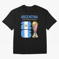 World Cup 2026, ARGENTINA Oversized T-Shirt Fuel the Hype around Global Football Passion for FIFA World Cup 2026 USA Canada Mexico, Filled with Haaland and Mbappe, Brazil, Portugal and Argentina, Sports Nostalgia, International Competition, Famous