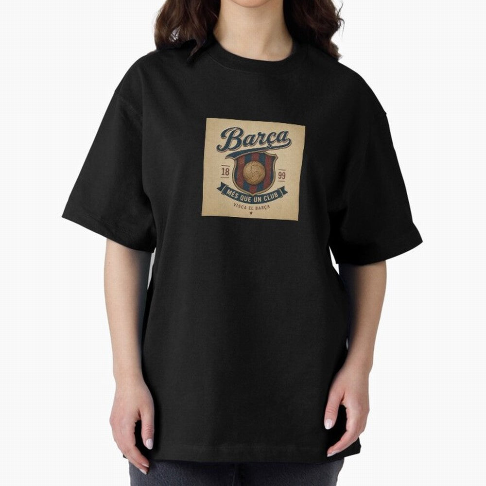 Bar?a Oversized T-Shirt Carry National Pride through Global Football Passion for FIFA World Cup 2026 USA Canada Mexico, Inspired by CR7 and Messi, Brazil, Retro Football Energy, Iconic Rivalries, Trophy Chase Drama and Stadium Atmosphere; Great for