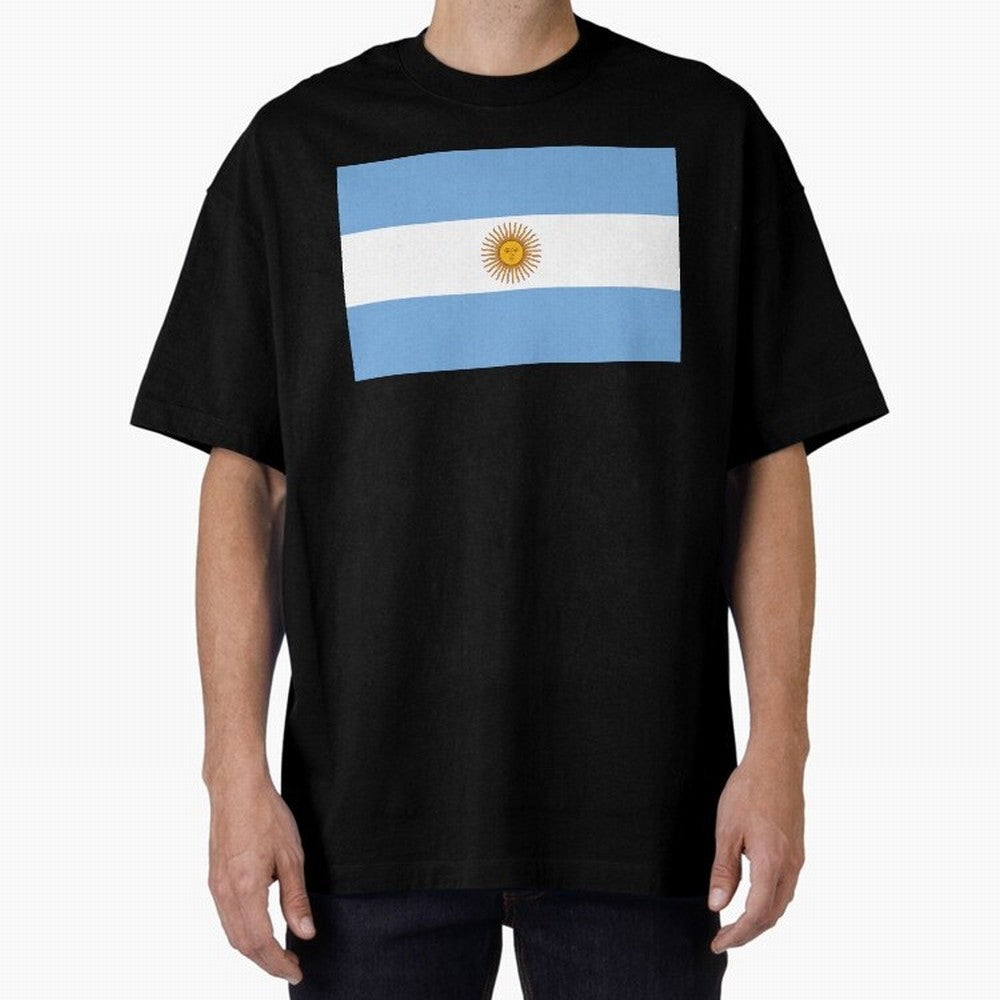 Argentina Oversized T-Shirt Show Championship Spirit for FIFA World Cup 2026 Group Stage Built around CR7 and Messi, Argentina Energy, Stadium Chants, National Pride, Trophy Dreams and Unforgettable Football Memories; Made for Die Hard Supporters,