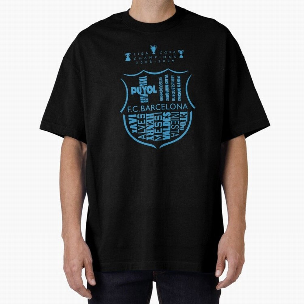 FC Barcelona three-time champion Oversized T-Shirt Carry the Dream of the FIFA World Cup 2026 USA Canada Mexico Journey through Haaland Highlights, England Pride, Vintage Soccer Flavor, Modern Football Stars, National Flags and Final Night Emotion;