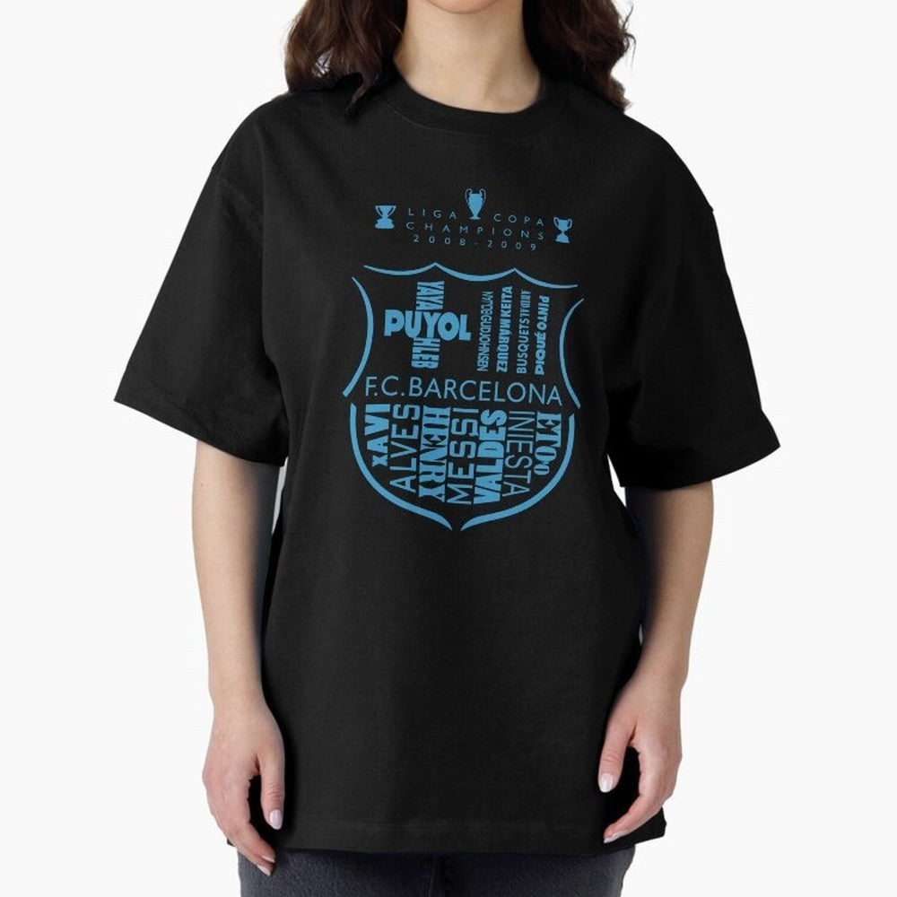 FC Barcelona three-time champion Oversized T-Shirt Carry the Dream of the FIFA World Cup 2026 USA Canada Mexico Journey through Haaland Highlights, England Pride, Vintage Soccer Flavor, Modern Football Stars, National Flags and Final Night Emotion;