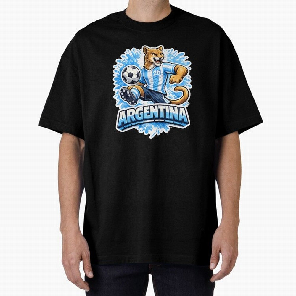 Argentina Soccer Mascot - Albiceleste Edition Essential T-Shirt Carry National Pride through Match Day Hype around FIFA World Cup 2026 Group Stage, Mbappe and Neymar, Spain, Champion Mindset, Group Stage Buzz, Knockout Tension and Passionate Fan