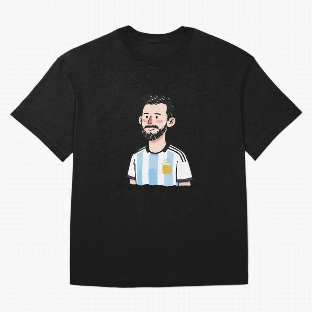 Argentina Soccer Football Player Oversized T-Shirt Celebrate Football Dreams Across FIFA World Cup 2026 for Fans of Neymar and Argentina and Brazil, Bringing Match Day Excitement, Supporter Culture, Golden Goals and Global Football Passion; Made
