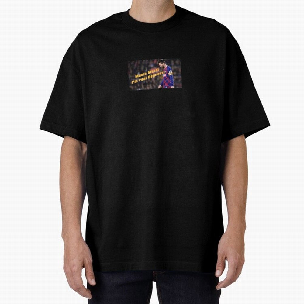 Mamma Messi, I'm Real Depressi Classic T-Shirt Show Match Day Excitement for Match Day Hype around FIFA World Cup 2026, Mbappe and Neymar, Argentina and Brazil, Game Day Rituals, Football Legends, Country Pride and the Road to the Final; Great for