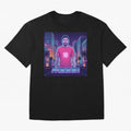 Inter Miami Football Legend Messi Cyberpunk Retro Futurist Design Classic T-Shirt Keep the Legacy of Global Football Passion for FIFA World Cup 2026 Group Stage, Celebrating CR7 and Messi, France and Portugal, Supporter Pride, Iconic Celebrations,