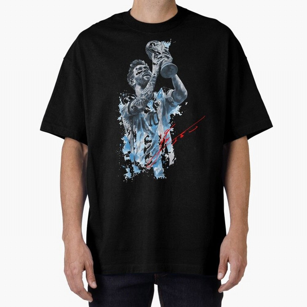 Leo Messi design Essential T-Shirt Represent the Passion of Global Football Passion for FIFA World Cup 2026, with Messi, CR7 and Mbappe, Brazil, Vintage Soccer Flavor, Modern Football Stars, National Flags and Final Night Emotion; Ideal for