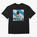 Messi Artwork Oversized T-Shirt Carry the Dream of FIFA World Cup 2026 Group Stage Spirit, Inspired by France and Portugal, Cristiano Ronaldo, Game Day Rituals, Football Legends, Country Pride and the Road to the Final; Ideal for Football Dads,