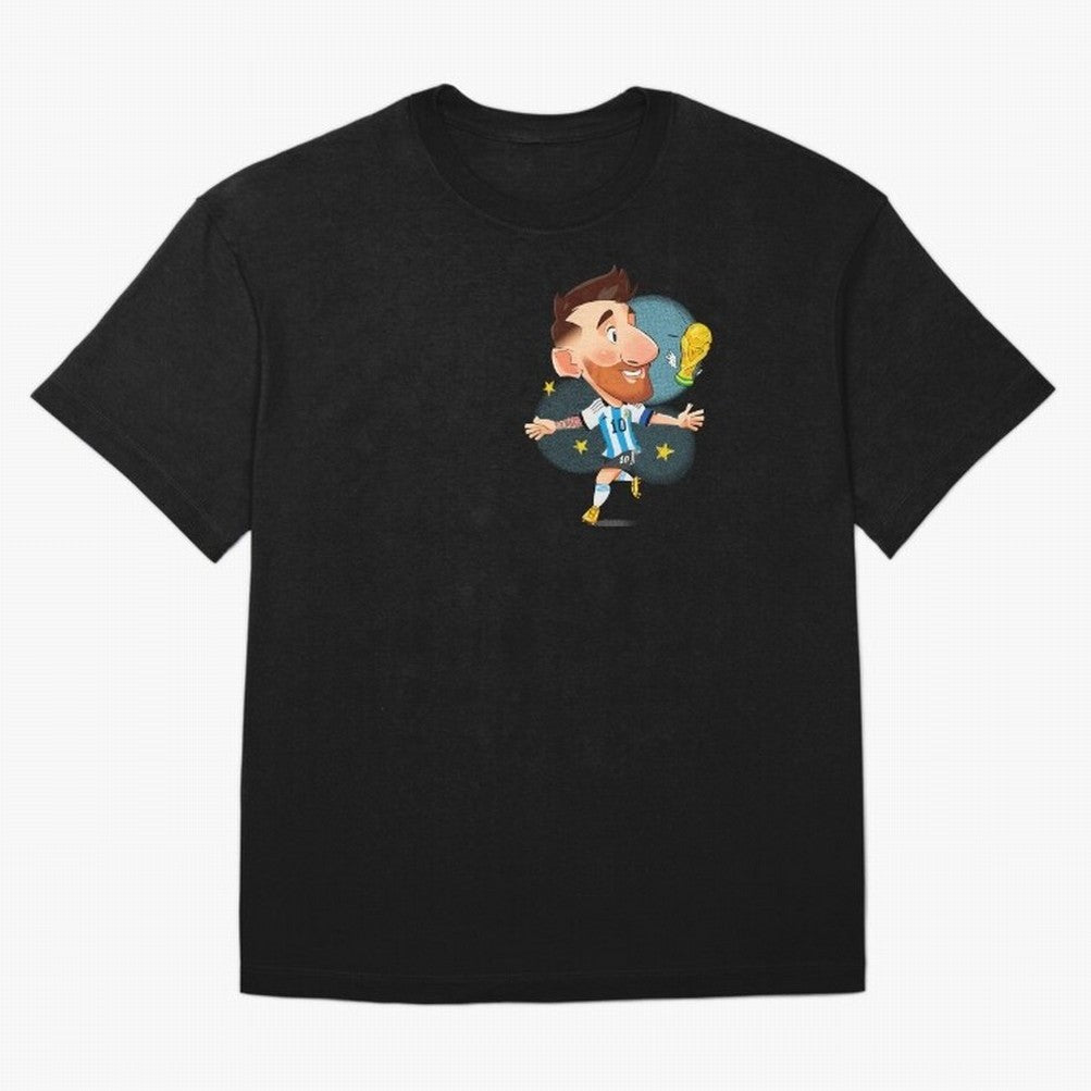 Messi GOAT Oversized T-Shirt Bring FIFA World Cup 2026 Spirit, Featuring Spain and Netherlands, Cristiano Ronaldo, Goal Celebration Energy, Supporter Heritage, Football Icons and Worldwide Tournament Joy; Great for Supporters Who Love Legendary