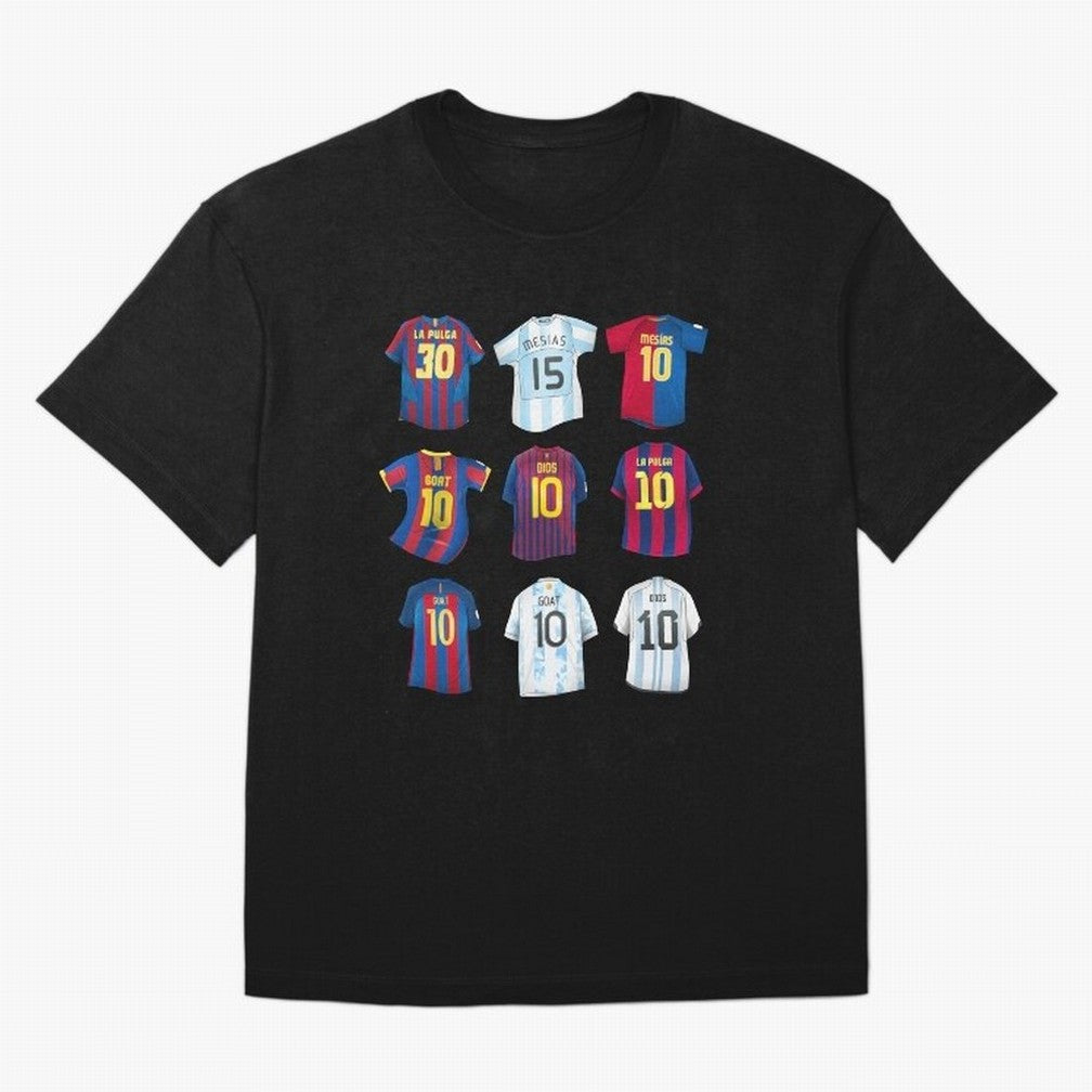 Messi Era Football Jerseys Oversized T-Shirt Make Every Match About FIFA World Cup 2026 Group Stage for Fans of Messi, CR7 and Mbappe and Netherlands, Bringing Stadium Chants, National Pride, Trophy Dreams and Unforgettable Football Memories; Made