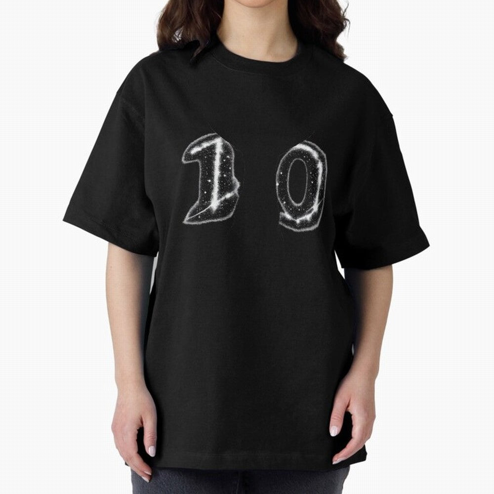 The Astral Ten ¨C Football Legend Design Oversized T-Shirt Wear the Spirit of Global Football Passion for FIFA World Cup 2026 USA Canada Mexico, Filled with Messi, CR7 and Mbappe, England and Germany, Tournament Hype, Historic Matchups, Family