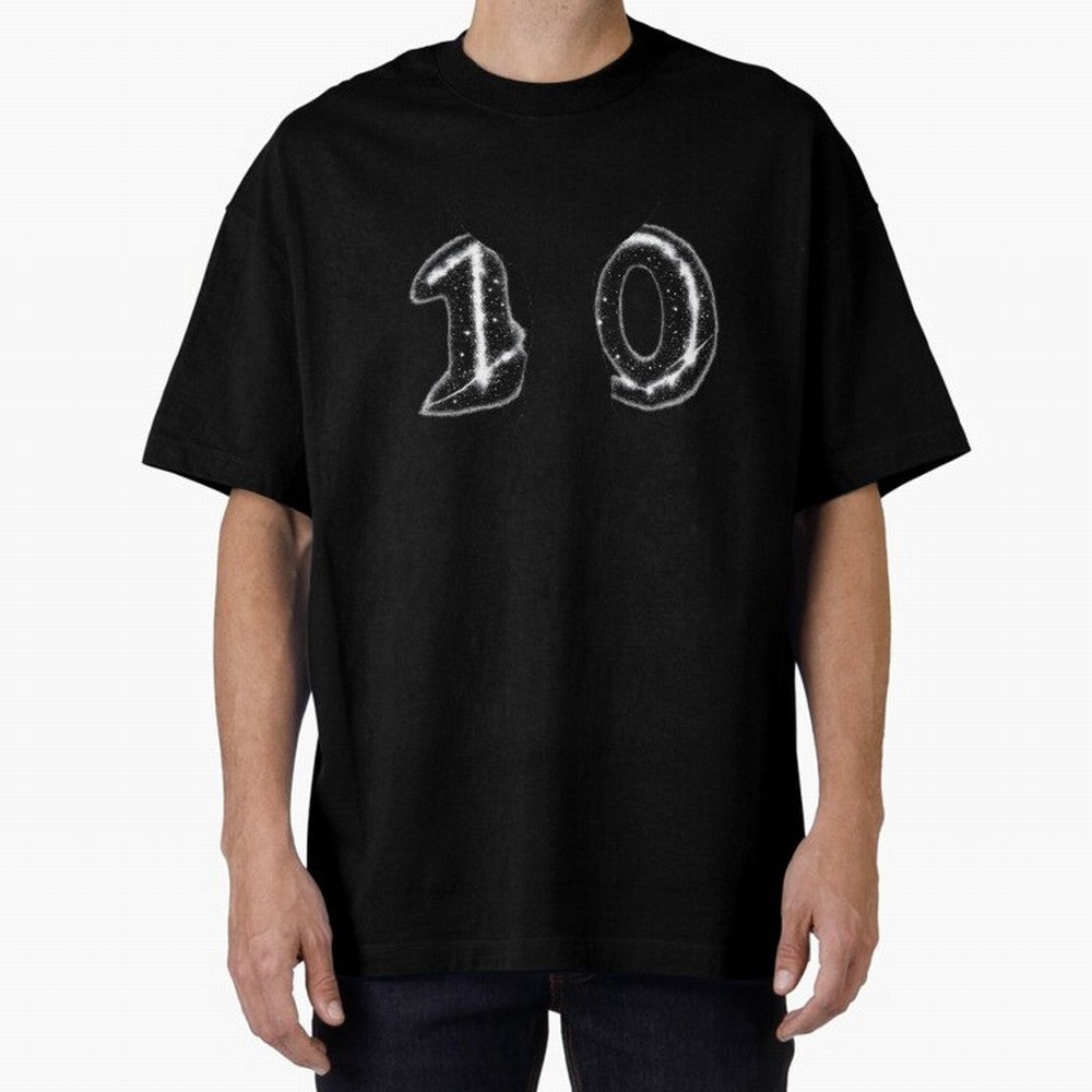 The Astral Ten ¨C Football Legend Design Oversized T-Shirt Wear the Spirit of Global Football Passion for FIFA World Cup 2026 USA Canada Mexico, Filled with Messi, CR7 and Mbappe, England and Germany, Tournament Hype, Historic Matchups, Family