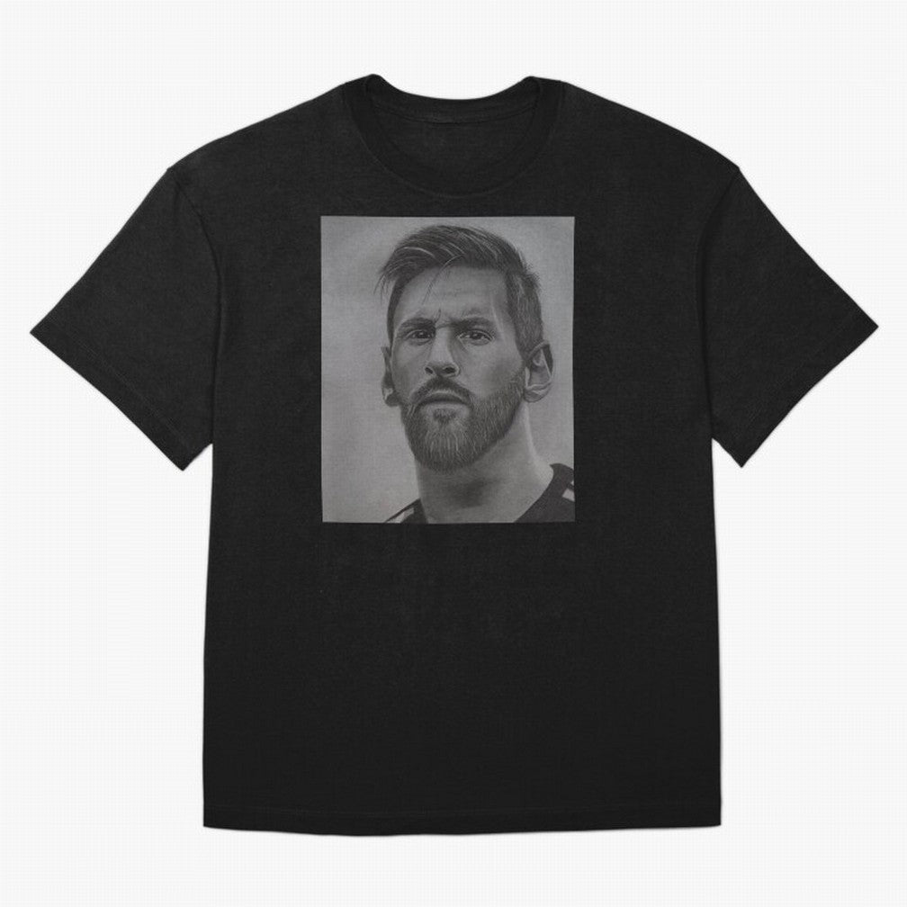 Messi Focused Portrait Art Classic T-Shirt Bring Retro Soccer Energy to Match Day Hype around FIFA World Cup 2026, Haaland, Argentina and Brazil, Game Day Rituals, Football Legends, Country Pride and the Road to the Final; Built for Supporters