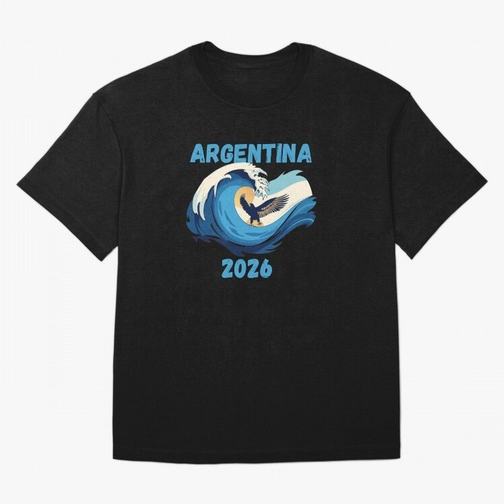 Camiseta y Calcoman¨ªa Argentina - Dise?o Bandera Albiceleste para Hinchas. Oversized T-Shirt Elevate Match Day Hype around FIFA World Cup 2026 Group Stage, Messi, Neymar and Mbappe, Argentina and Brazil, Tournament Hype, Historic Matchups, Family