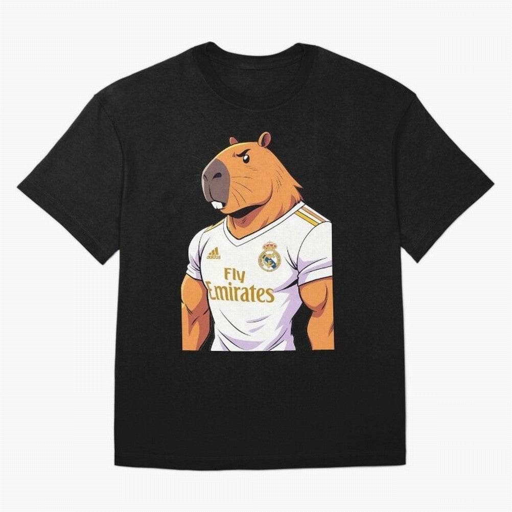 Real Madrid capybara elegant Classic T-Shirt Make Game Day About FIFA World Cup 2026 Group Stage with Messi, CR7 and Mbappe, Brazil Energy, Football Passion, Legendary Performances, Festival Vibes and Supporter Community; Great for Watch Parties,