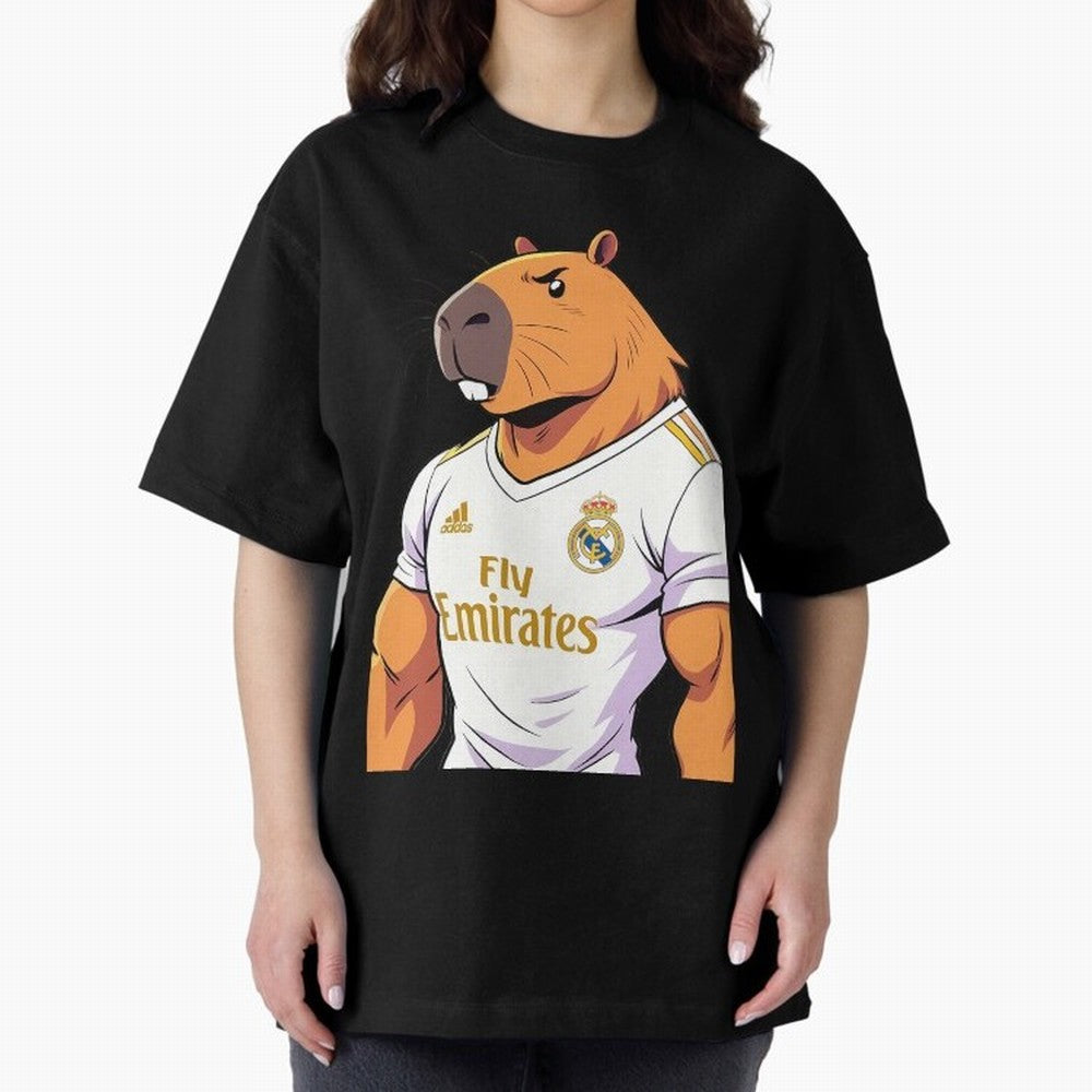 Real Madrid capybara elegant Classic T-Shirt Make Game Day About FIFA World Cup 2026 Group Stage with Messi, CR7 and Mbappe, Brazil Energy, Football Passion, Legendary Performances, Festival Vibes and Supporter Community; Great for Watch Parties,