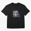 FCB Minimalist - Football Fan Design Oversized T-Shirt Feel the Heartbeat of the FIFA World Cup 2026 USA Canada Mexico Journey through Haaland Highlights, Spain and Netherlands Pride, Tournament Hype, Historic Matchups, Family Viewing Parties and