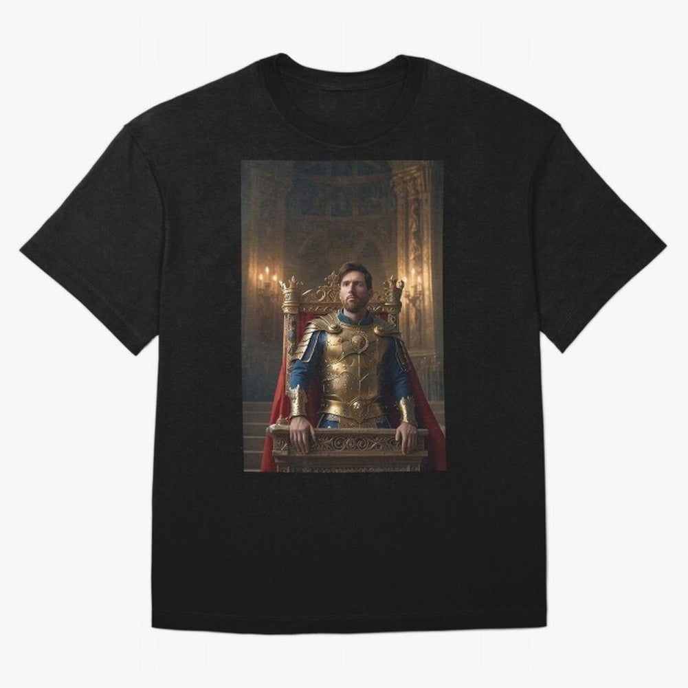 Messi the King 1 Oversized T-Shirt Step into Match Day Hype around FIFA World Cup 2026 Group Stage, Messi, CR7 and Mbappe, England, France and Netherlands, Stadium Memories, Football Loyalty, International Chants and Championship Tradition; Perfect