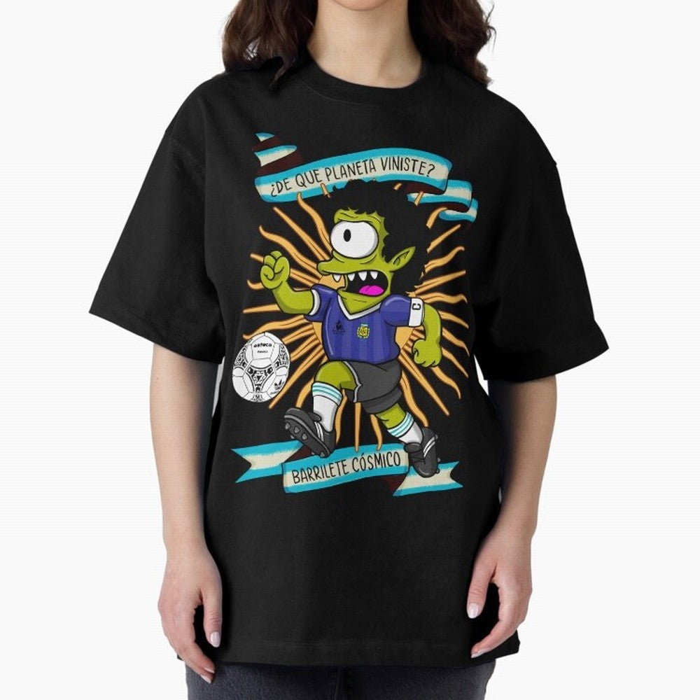 WHAT PLANET DID YOU COME FROM? Oversized T-Shirt Celebrate Every Goal in FIFA World Cup 2026 Spirit, Featuring Spain, Messi and Cristiano Ronaldo, Global Supporter Spirit, Legendary Goals, National Colors and Tournament Celebration; Perfect for