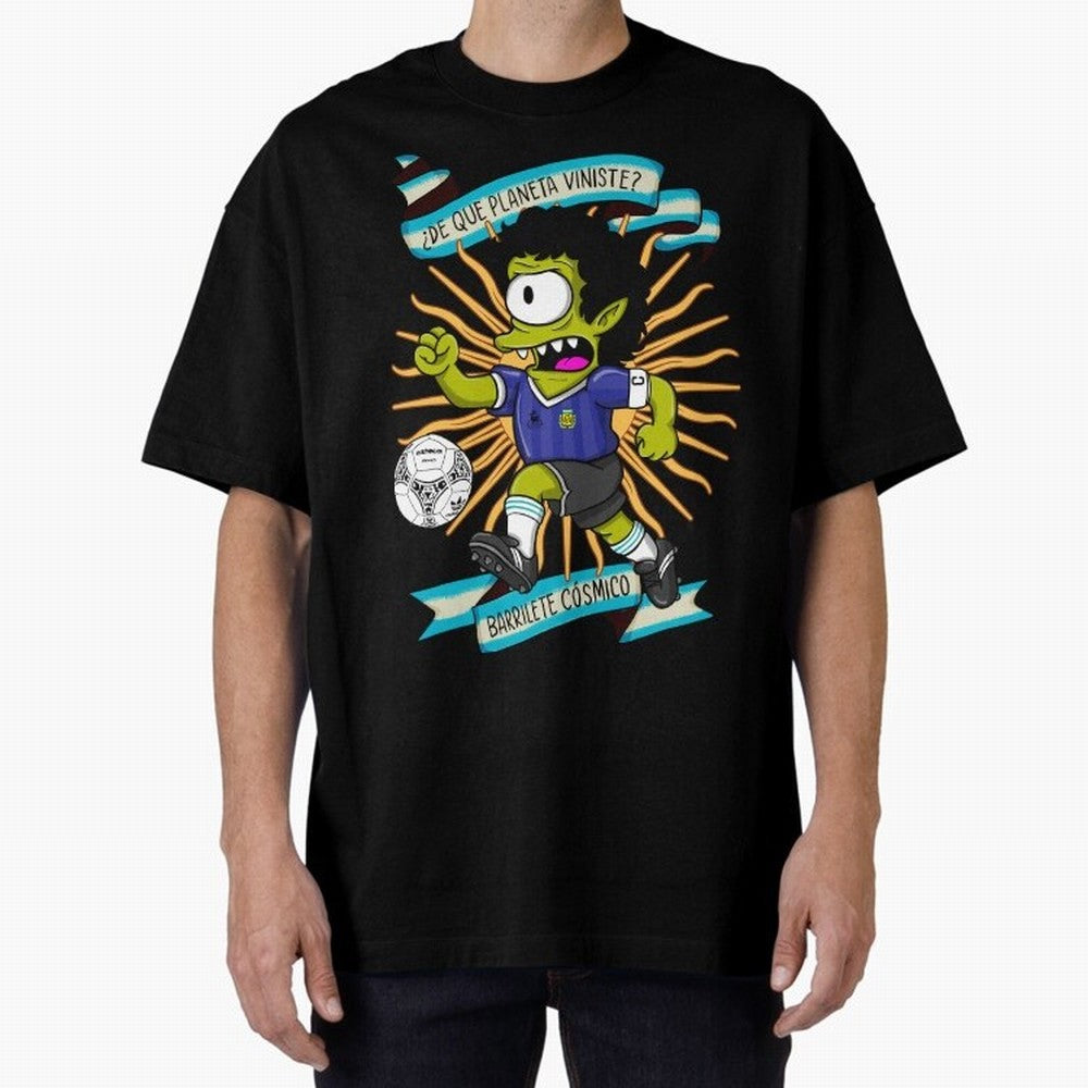 WHAT PLANET DID YOU COME FROM? Oversized T-Shirt Celebrate Every Goal in FIFA World Cup 2026 Spirit, Featuring Spain, Messi and Cristiano Ronaldo, Global Supporter Spirit, Legendary Goals, National Colors and Tournament Celebration; Perfect for