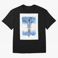 Messi Argentina Football Drawing Oversized T-Shirt Spotlight Global Football Passion for FIFA World Cup 2026 USA Canada Mexico, with Messi and Cristiano Ronaldo, England, France and Netherlands, Soccer Culture, Superstar Moments, National Team
