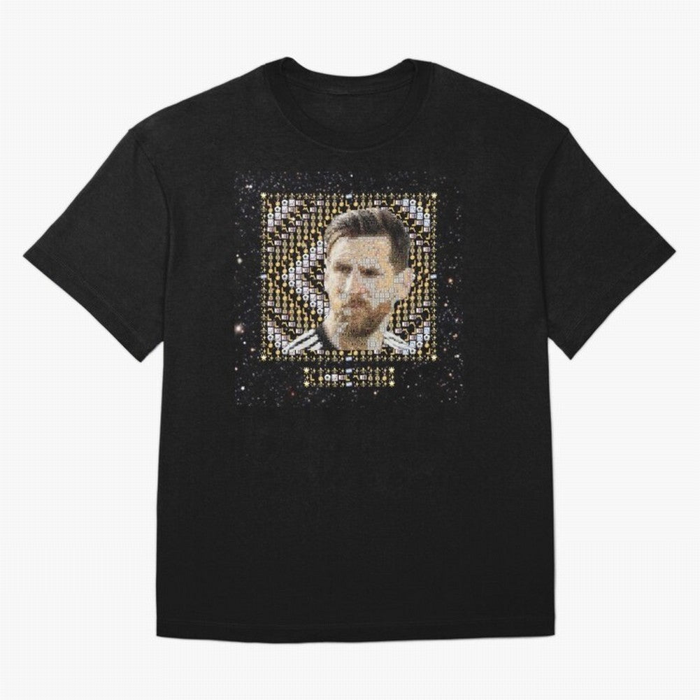 GOAT Emojified ¨C Messi-Inspired Visual Tribute | Legendary Football Grid Art | Iconic Symbolism in Emoji Form Oversized T-Shirt Carry the Dream of FIFA World Cup 2026 Group Stage for Fans of Messi and France, Bringing Football History, Final Match