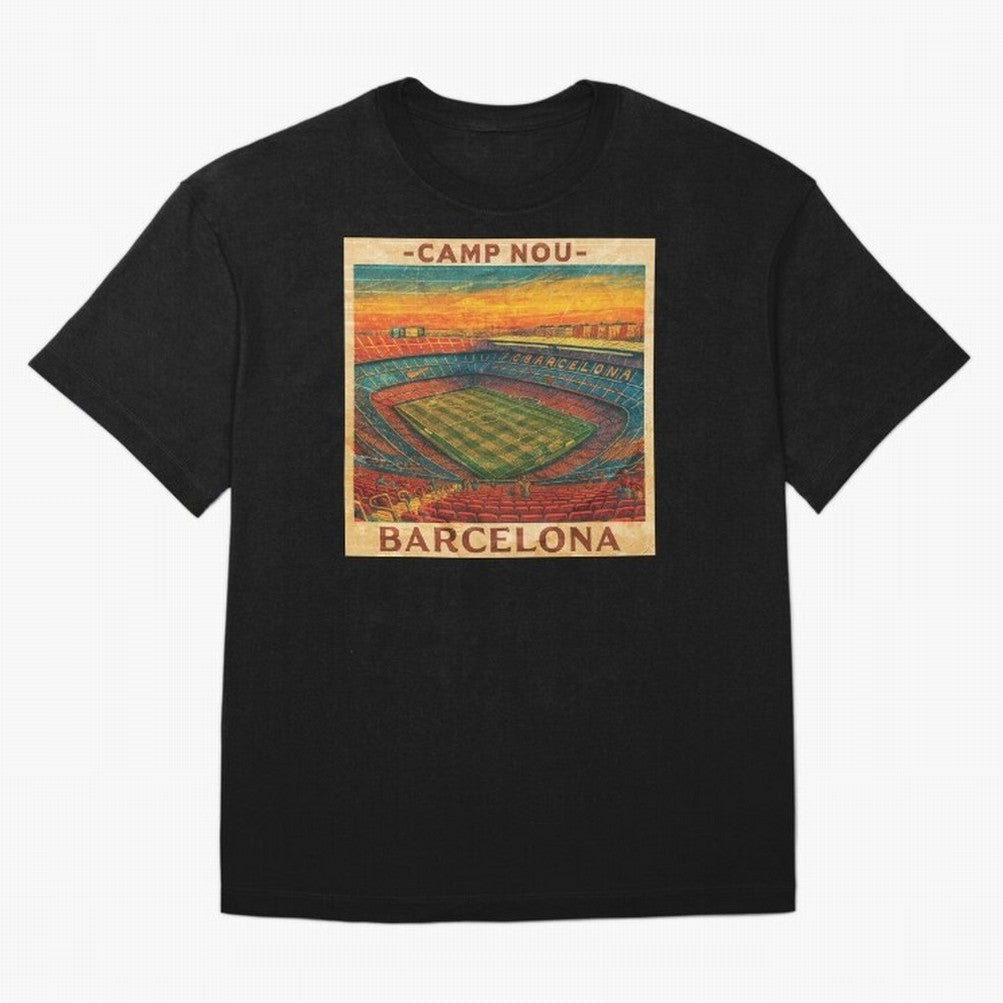 Camp Nou Barcelona FC Classic T-Shirt Elevate FIFA World Cup 2026 for Fans of Haaland and Mbappe and Brazil, Portugal and Argentina, Bringing Football History, Final Match Energy, Crowd Noise and Once in a Lifetime Moments; Ideal for Passionate