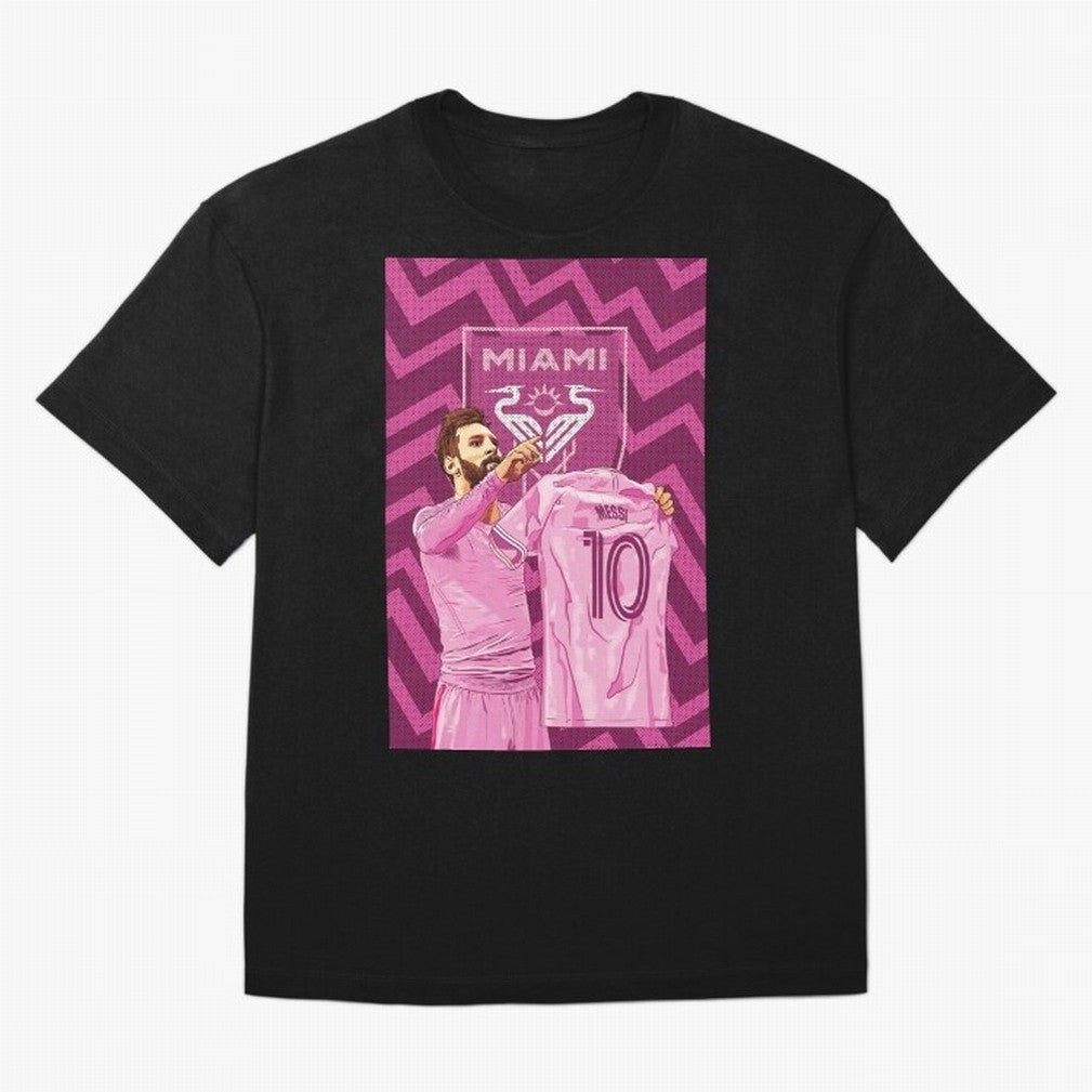 Messi in Inter Miami Classic T-Shirt Show Fan Pride Across the FIFA World Cup 2026 Group Stage Journey through Haaland and Mbappe Highlights, Argentina Pride, Match Day Excitement, Supporter Culture, Golden Goals and Global Football Passion; Ideal