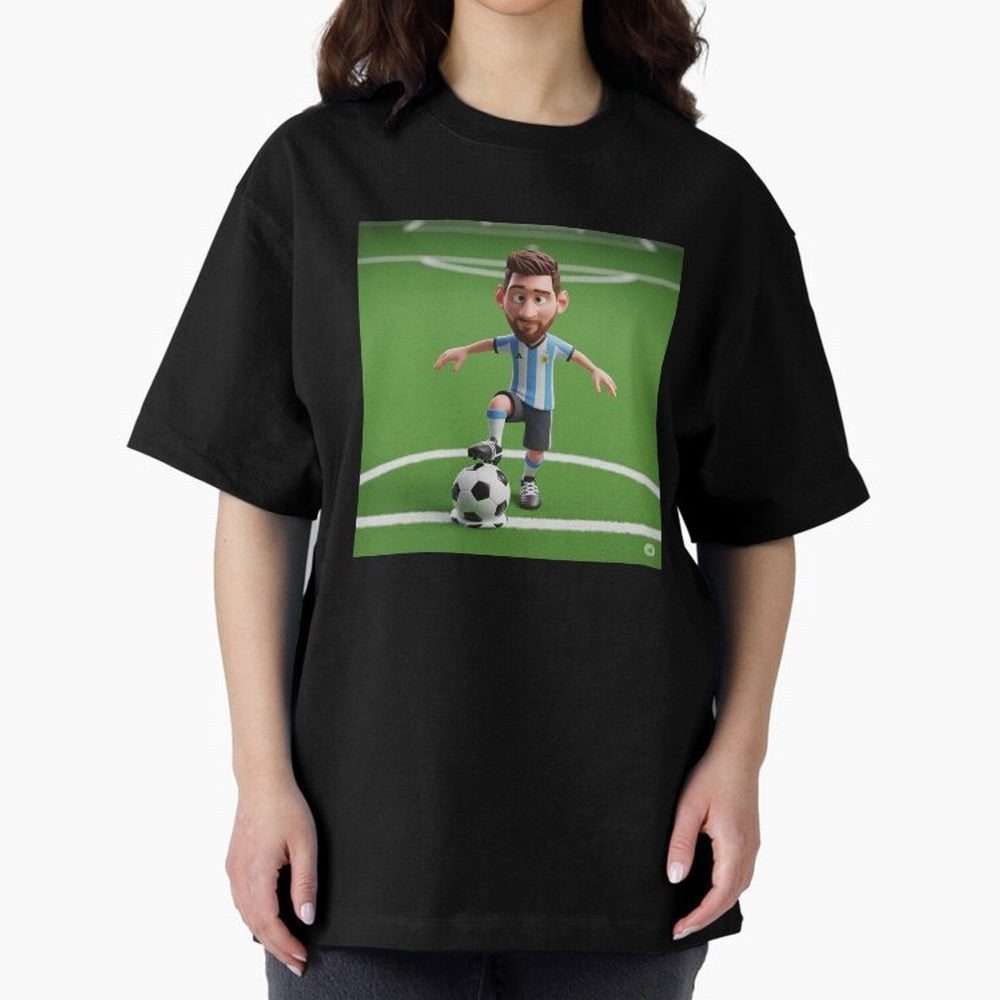 Football Oversized T-Shirt Celebrate Football Dreams Across FIFA World Cup 2026 Group Stage for Fans of Haaland and Mbappe and Brazil, Portugal and Argentina, Bringing Global Supporter Spirit, Legendary Goals, National Colors and Tournament