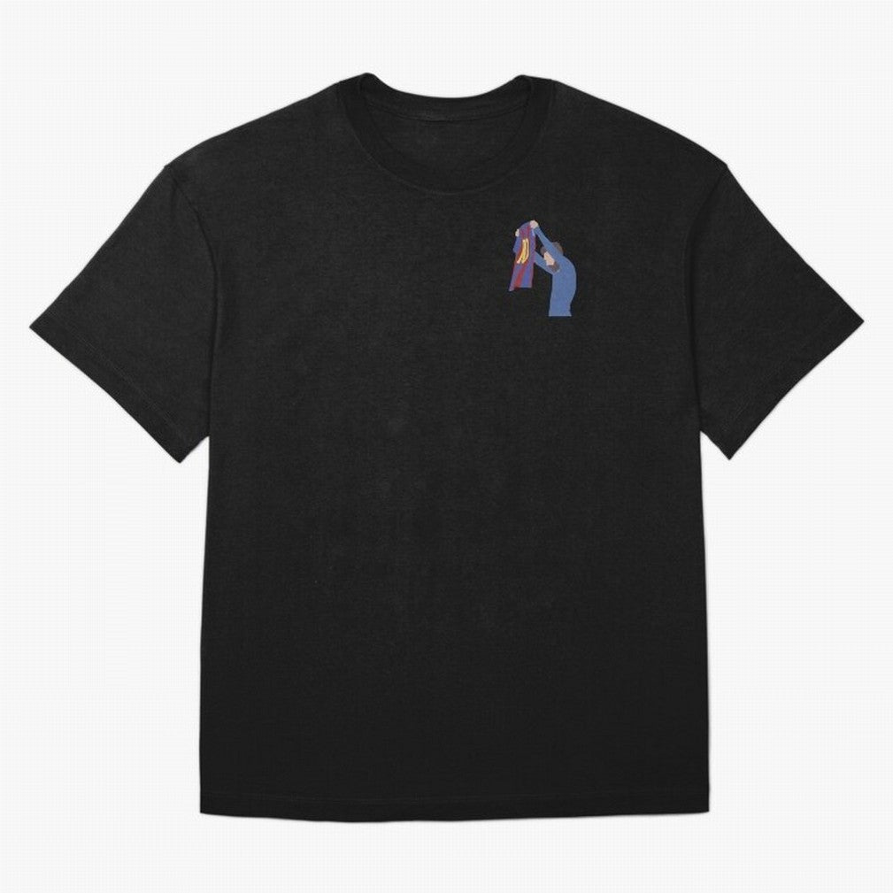 Messi Showing Jersey Art Classic T-Shirt Represent Global Football Passion for FIFA World Cup 2026, Connected to Haaland and Mbappe, Argentina and Brazil, Football Festival Excitement, Trophy Ambitions, Country Rivalries and Star Player Buzz; Ideal