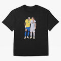 Messi and Neymar Copa America Friends Classic T-Shirt Live for the Drama of Global Football Passion for FIFA World Cup 2026 Group Stage, Capturing Messi, CR7 and Mbappe, Portugal, Spain and Germany, Match Day Excitement, Supporter Culture, Golden