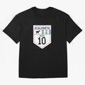 Scaloneta - Messi 10 - Goat Oversized T-Shirt Show Championship Spirit for FIFA World Cup 2026 Group Stage Spirit, Capturing England, France and Netherlands, Neymar, Stadium Chants, National Pride, Trophy Dreams and Unforgettable Football Memories;