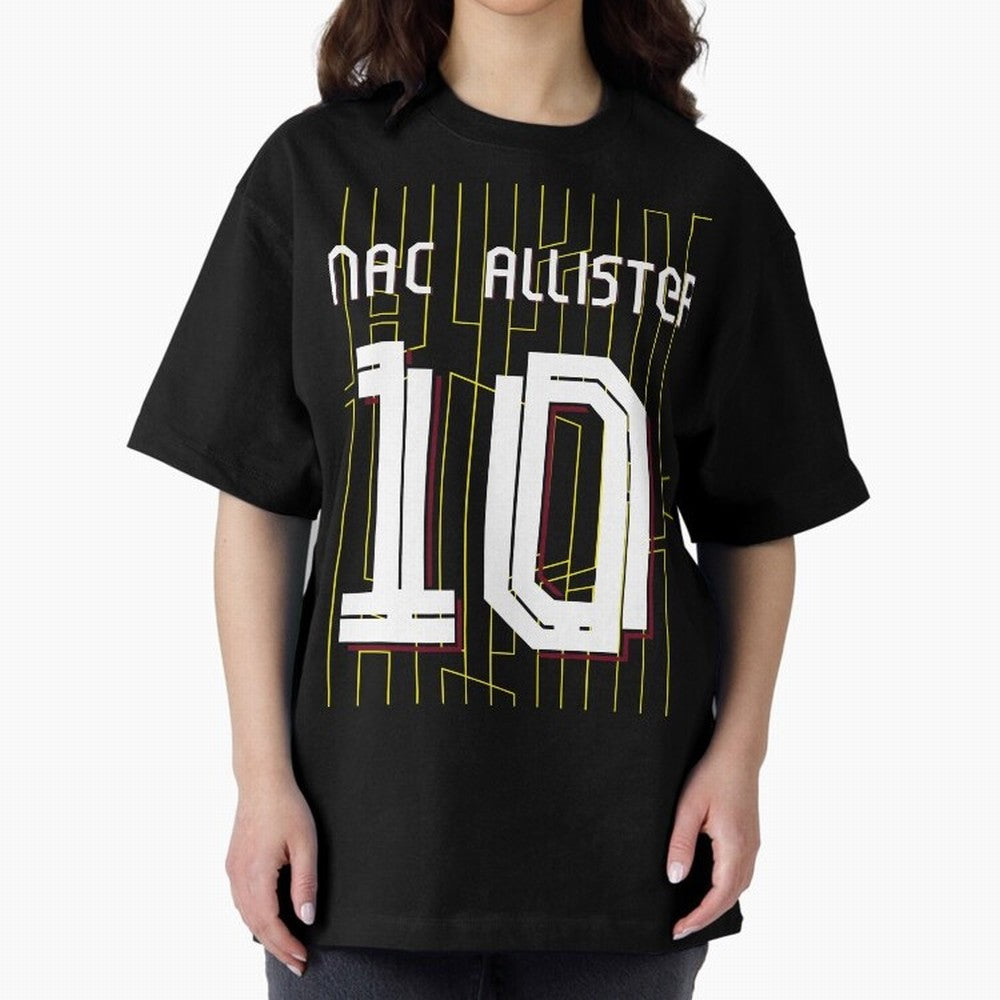 Alexis Mac Allister 10 Liverpool Home Jersey 24/25 Classic T-Shirt Represent Football Lovers during the FIFA World Cup 2026 Journey through Messi and Cristiano Ronaldo Highlights, France and Portugal Pride, Football Festival Excitement, Trophy