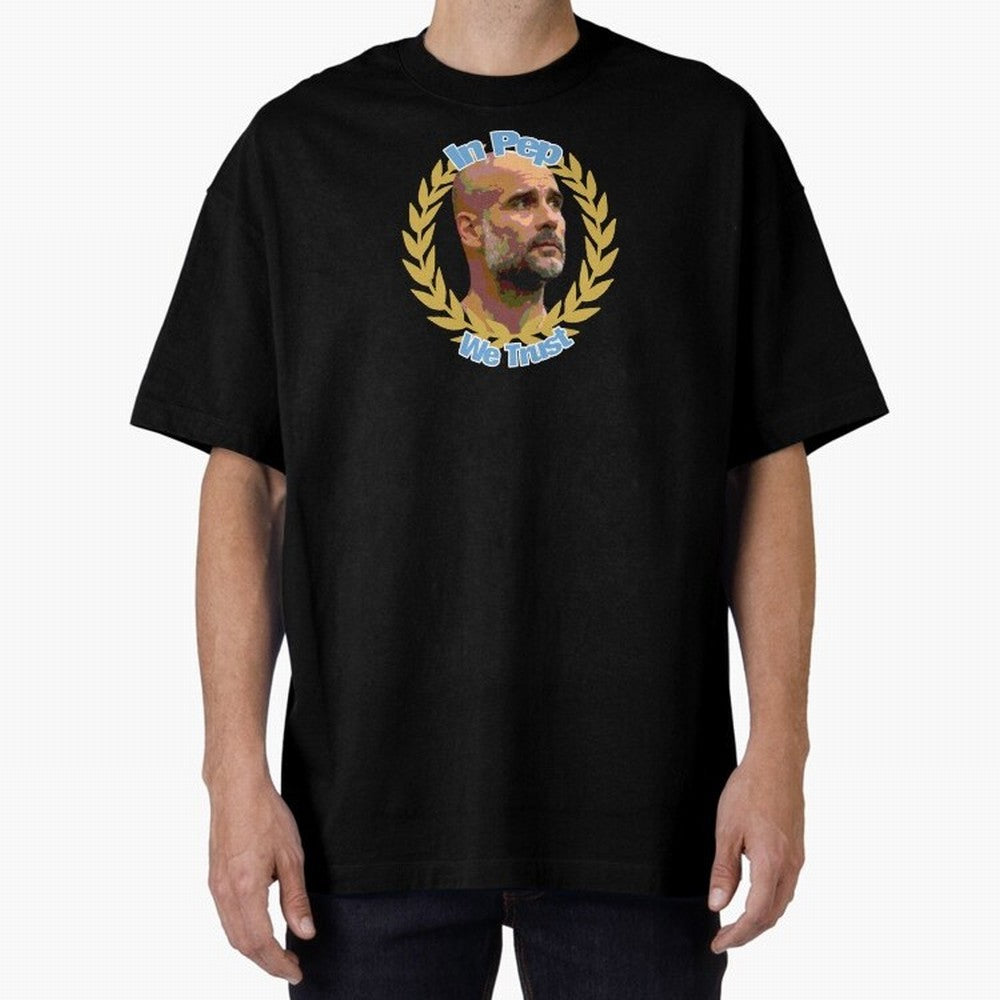 Manchester City - In Pep We Trust Classic T-Shirt Represent Global Football Passion for FIFA World Cup 2026 USA Canada Mexico, Driven by Mbappe and Neymar, Argentina and Brazil, Sports Nostalgia, International Competition, Famous Players and