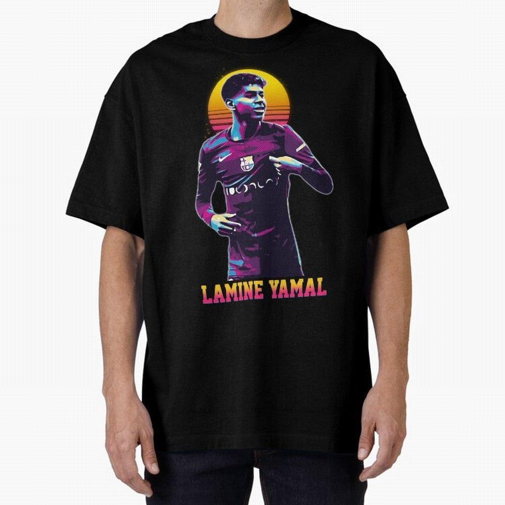 LAMINE YAMAL Oversized T-Shirt Cheer for Global Football Passion for FIFA World Cup 2026 USA Canada Mexico, Built around Cristiano Ronaldo, Haaland and CR7, Argentina, Goal Celebration Energy, Supporter Heritage, Football Icons and Worldwide