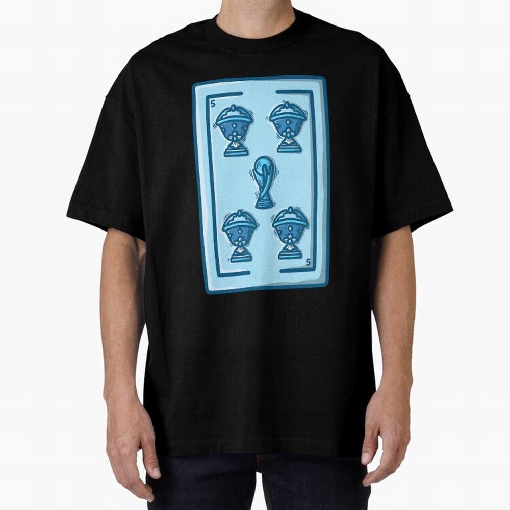5 de copas - Argentina Classic T-Shirt Turn Up for FIFA World Cup 2026 Spirit, Celebrating Brazil, Portugal and Argentina, Neymar, Goal Celebration Energy, Supporter Heritage, Football Icons and Worldwide Tournament Joy; Made for Collectors Who