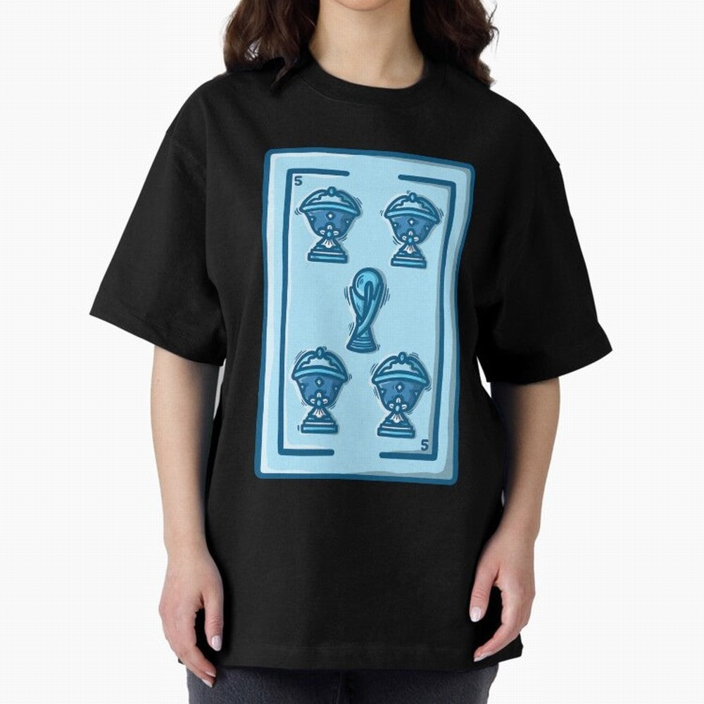 5 de copas - Argentina Classic T-Shirt Turn Up for FIFA World Cup 2026 Spirit, Celebrating Brazil, Portugal and Argentina, Neymar, Goal Celebration Energy, Supporter Heritage, Football Icons and Worldwide Tournament Joy; Made for Collectors Who