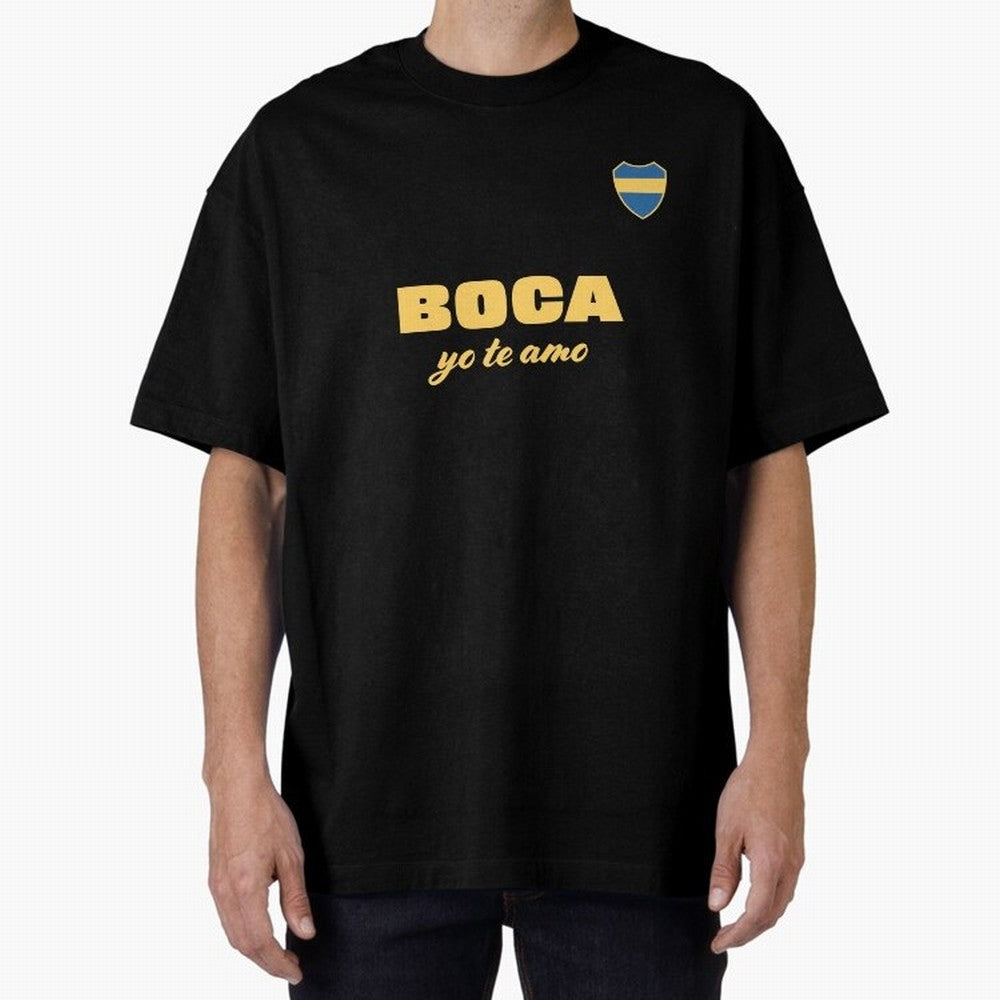 BOCA JUNIORS I LOVE YOU Fitted V-Neck T-Shirt Celebrate Football Dreams Across Match Day Hype around FIFA World Cup 2026 USA Canada Mexico, Mbappe and Neymar, France, Fan Favorite Moments, National Team Passion, Big Match Drama and Soccer History;