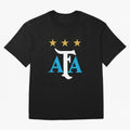 AFA logo - Argentina (light blue, white & gold) Oversized T-Shirt Share the Excitement of Match Day Hype around FIFA World Cup 2026 USA Canada Mexico, Mbappe, England, Retro Football Energy, Iconic Rivalries, Trophy Chase Drama and Stadium