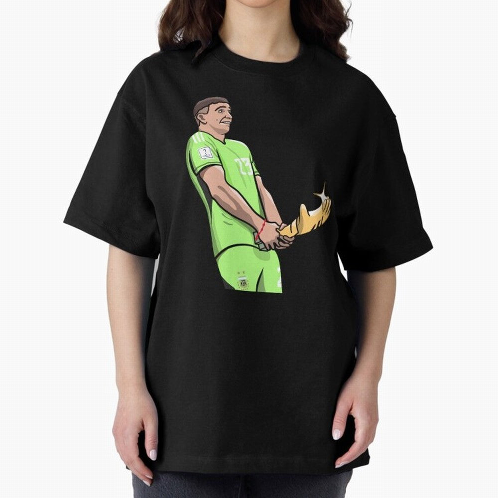 Emi Martinez the Savior Golden Glove Essential T-Shirt Feel the Trophy Chase of FIFA World Cup 2026 for Fans of Messi and Argentina, France and Brazil, Bringing Sports Nostalgia, International Competition, Famous Players and Unforgettable