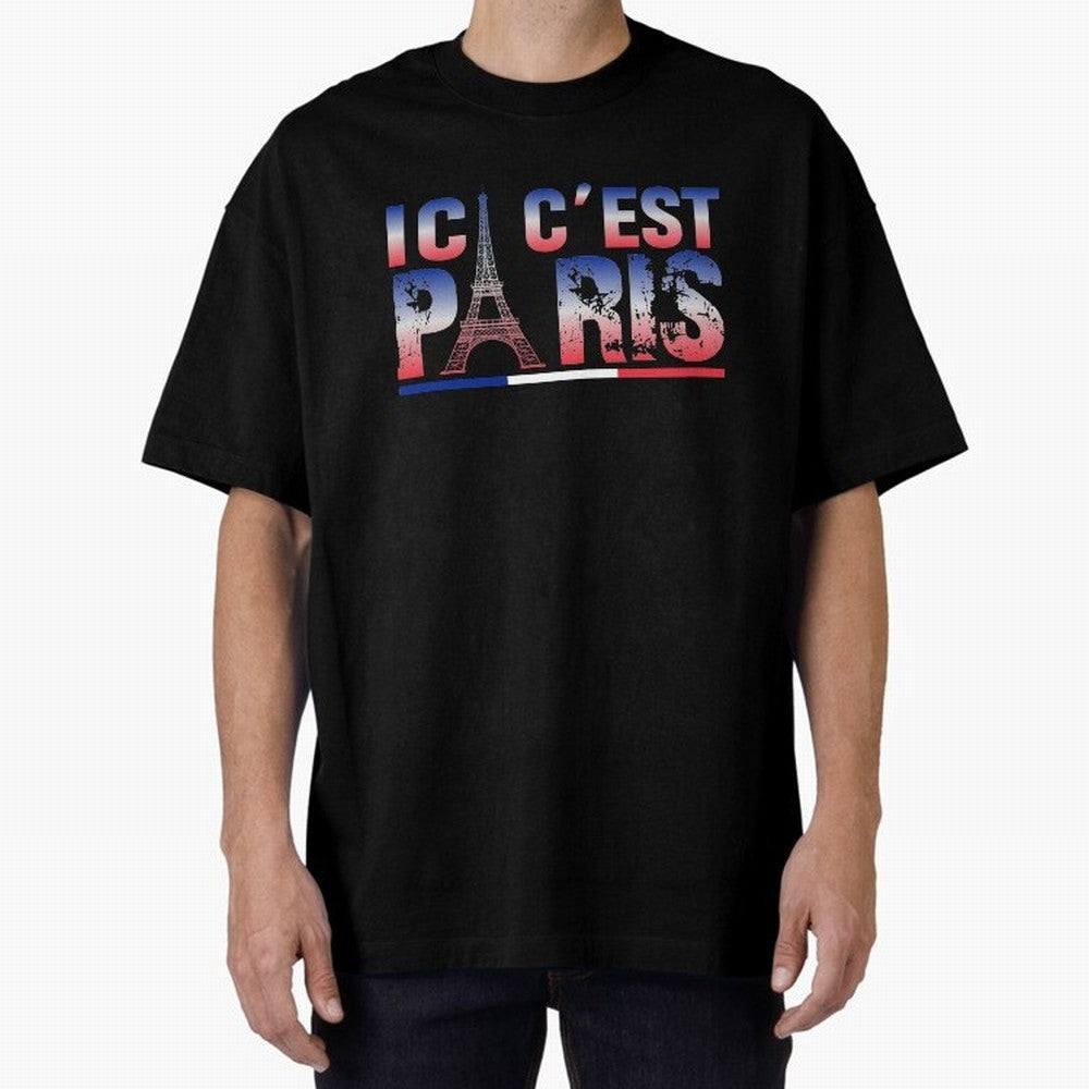 ici c'est paris Essential T-Shirt Back Your Heroes with Global Football Passion for FIFA World Cup 2026, Celebrating Neymar, Netherlands, Championship Spirit, Famous Goals, Roaring Crowds and International Football Unity; Great for Watch Parties,