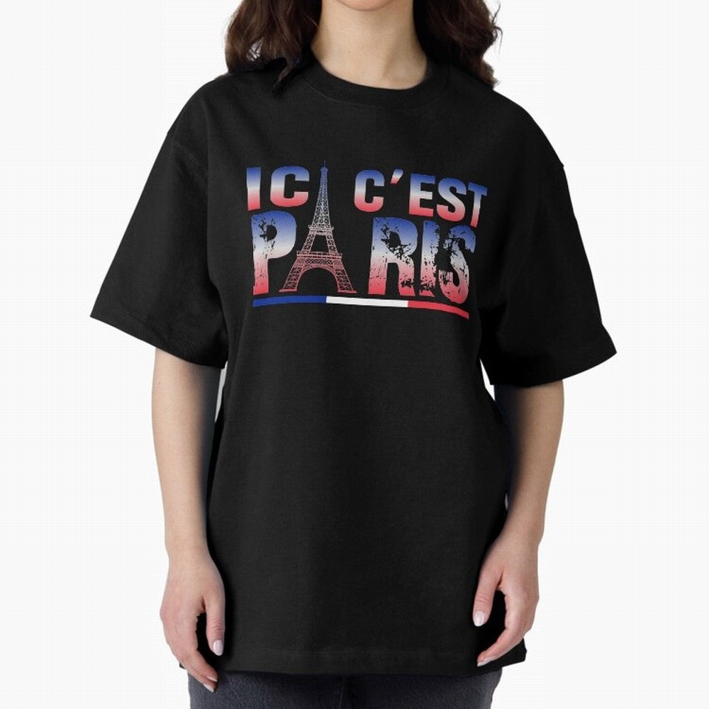 ici c'est paris Essential T-Shirt Back Your Heroes with Global Football Passion for FIFA World Cup 2026, Celebrating Neymar, Netherlands, Championship Spirit, Famous Goals, Roaring Crowds and International Football Unity; Great for Watch Parties,