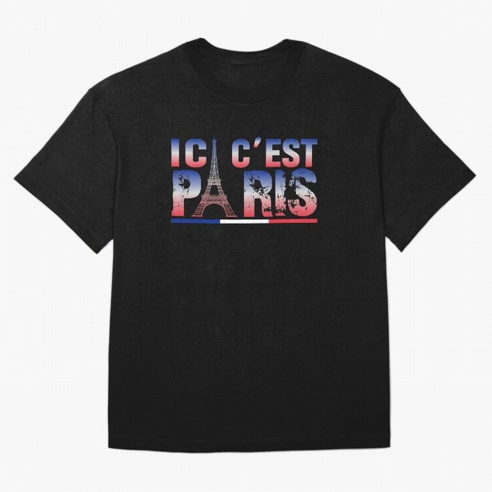 ici c'est paris Essential T-Shirt Back Your Heroes with Global Football Passion for FIFA World Cup 2026, Celebrating Neymar, Netherlands, Championship Spirit, Famous Goals, Roaring Crowds and International Football Unity; Great for Watch Parties,