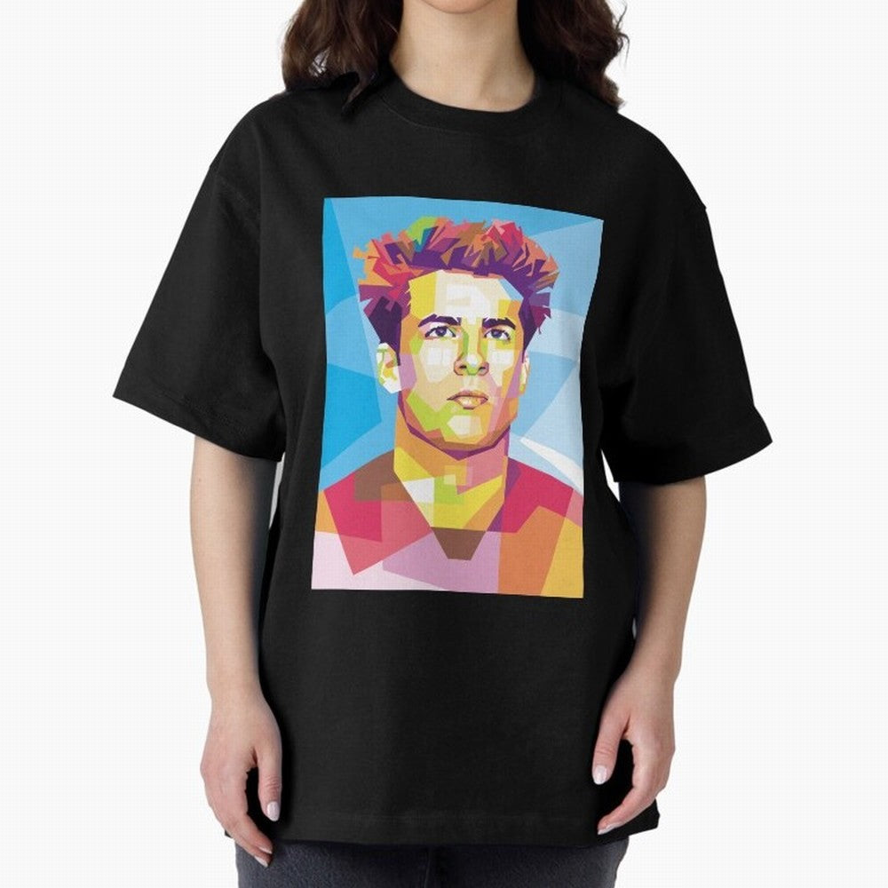 Riqui Puig in Pop Art Portrait Style Classic T-Shirt Get Ready for Match Day Hype around FIFA World Cup 2026 USA Canada Mexico, Cristiano Ronaldo, Haaland and CR7, Portugal, Match Day Excitement, Supporter Culture, Golden Goals and Global Football