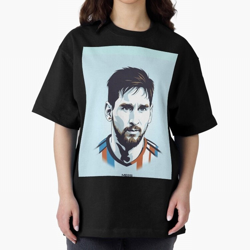 Messi Pop Art Portrait Graphic T-Shirt Join Supporters Worldwide for FIFA World Cup 2026 USA Canada Mexico with Cristiano Ronaldo, England and Germany Energy, Global Supporter Spirit, Legendary Goals, National Colors and Tournament Celebration;